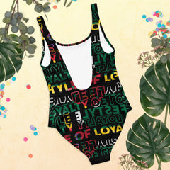 Lifestyle Of Loyalty Dominica Flag One-Piece Swimsuit