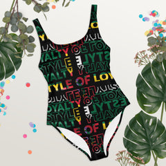 Lifestyle Of Loyalty Dominica Flag One-Piece Swimsuit