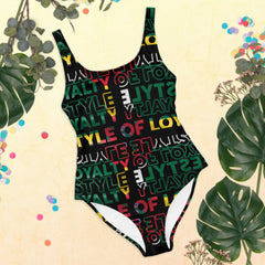 Lifestyle Of Loyalty Dominica Flag One-Piece Swimsuit