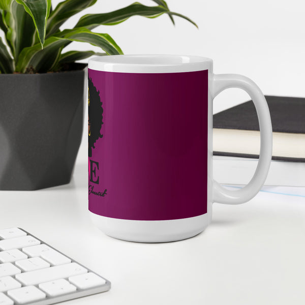 Black And Educated glossy mug